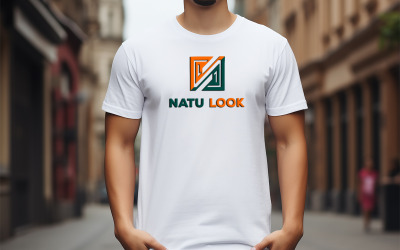 makieta męskiej koszulki | Makieta białej koszulki | makieta logo koszulki