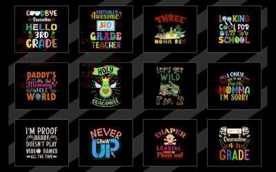 Набор дизайнов детских футболок для малышей