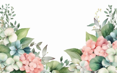 Akvarell blombuketter, illustration bakgrund 351