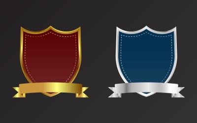 Blank shield and badge element for sale