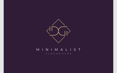 Buchstabe DG Minimalistisches, elegantes Logo