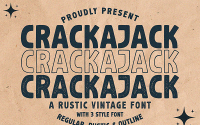 Crackajack - Vintage Yazı Tipi