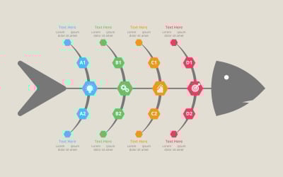 Creative business plan and project strategy infographic design
