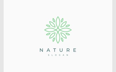 Flower Leaf Green Nature Logo