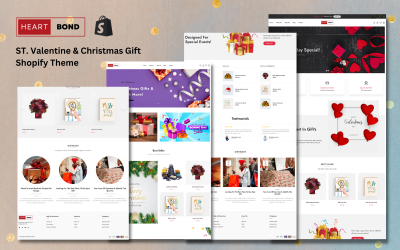 HeartBond – téma St. Valentine &amp;amp; Christmas Gift Shopify