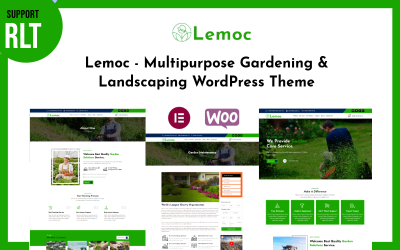 Lemoc - Tema WordPress multifuncional de jardinagem e paisagismo