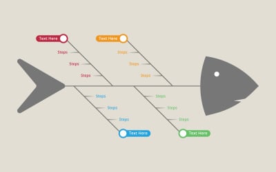 Modern iş stratejisi infografik akış şeması