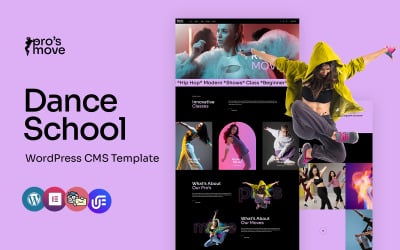 Prosmove - 舞蹈学校和工作室多功能 WordPress Elementor 主题