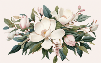 Akvarell blombuketter, illustration bakgrund 404