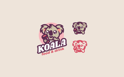 Logo del fumetto della mascotte del koala 4