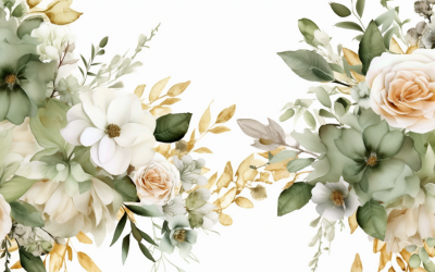 Akvarell blombuketter, illustration bakgrund 518