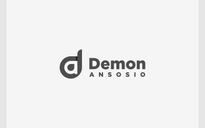 Lettera DA AD Logo monogramma semplice