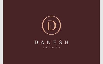 Litera D Eleganckie minimalistyczne logo