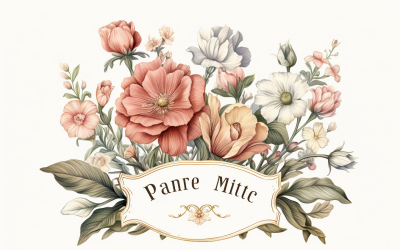 Watercolor Flowers Bouquets, illustration background 599