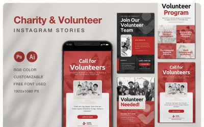 Charity &amp;amp; Volunteer Instagram Story