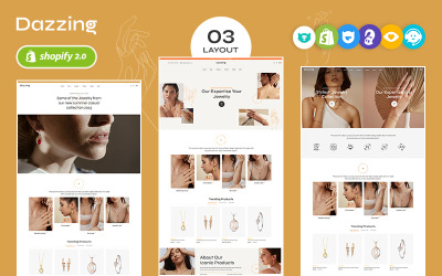 Dazzing - Gioielleria moderna - Tema multiuso Shopify