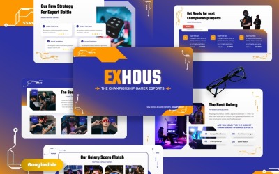 Exhous - Champion Gamer Googleslide-sjablonen