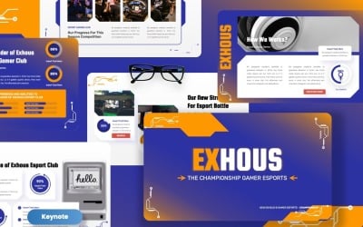 Exhous - Plantillas de Keynote para jugadores campeones