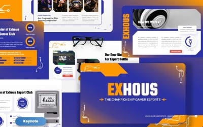 Exhous — Шаблоны Keynote для чемпионов-геймеров