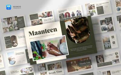 Maanteen - Keynote-sjabloon voor bruiloft