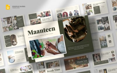 Maanteen – Svatební šablona Google Slides