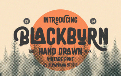 Blackburn - Rustik Vintage Font