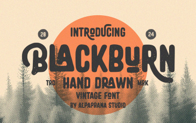 Blackburn - Rusztikus Vintage betűtípus
