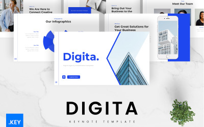 Digita: modello di keynote per agenzia digitale