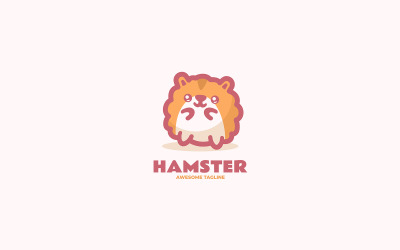 Hamster mascotte cartoon logo 2