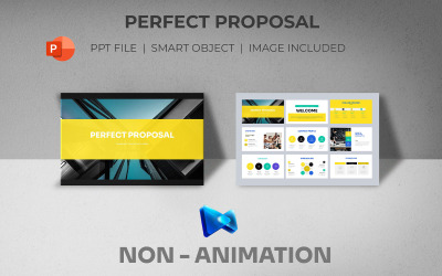 Perfekte PowerPoint-Präsentationsvorlage für ein Angebot