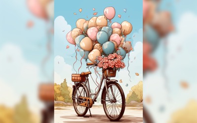 Festeggia il giorno di San Valentino illustrazione Sfondo 06