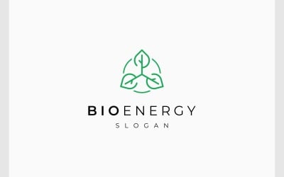 Logo ekologiczne turbiny liściastej Bio Energy