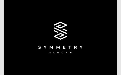 Logo monogramma geometrico lettera S