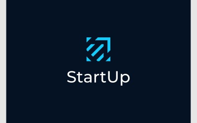 Startup-Logo mit Pfeil nach oben