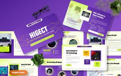 Higect - Tehcnology Powerpoint-mallar