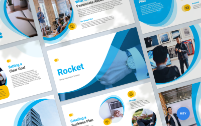 Rocket — szablon prezentacji przemówienia startowego