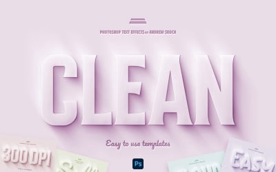 Clay 3D - Photoshop texteffekt