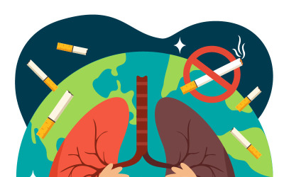12 Illustrazione della Giornata mondiale senza tabacco