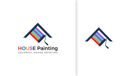 Modèle de logo de peinture à la maison