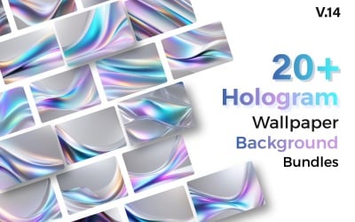 Paquetes de fondos de pantalla de holograma abstracto de calidad premium