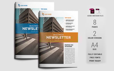 Шаблон делового информационного бюллетеня 09