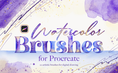 Akvarell föröka penslar