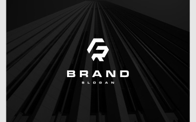 Brief FR RF geometrisch eenvoudig logo