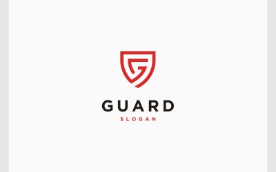 Letter G Shield Beveiliging Bescherm Logo