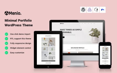 Menio - Minimal Portfolio WordPress-tema