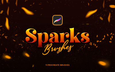Realistic Sparks Procreate Brushes