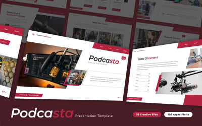 Podcasta - Podcast Google Slides Template