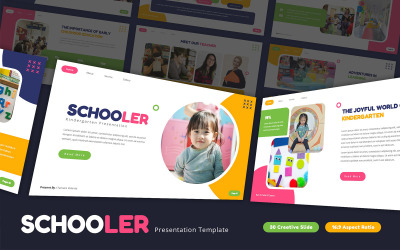 Schooler - Modelo de Apresentações Google para jardim de infância