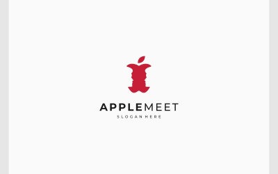 Apple Fruit People Meeting Logo