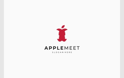 Apple ovoce Setkání lidí Logo
